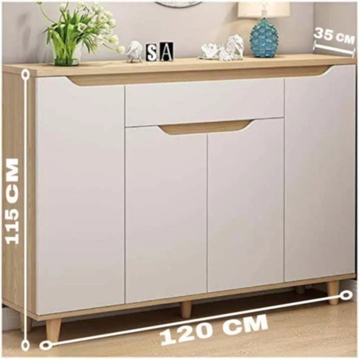 خزانة أحذية عصرية وأنيقة مع مساحة تخزين واسعة – Meuble à Chaussures Moderne et Élégant  تصميم عصري يجمع بين الأناقة والعملية، يساعدك على تنظيم أحذيتك والحفاظ على ترتيب منزلك، مع لمسة جمالية ت
