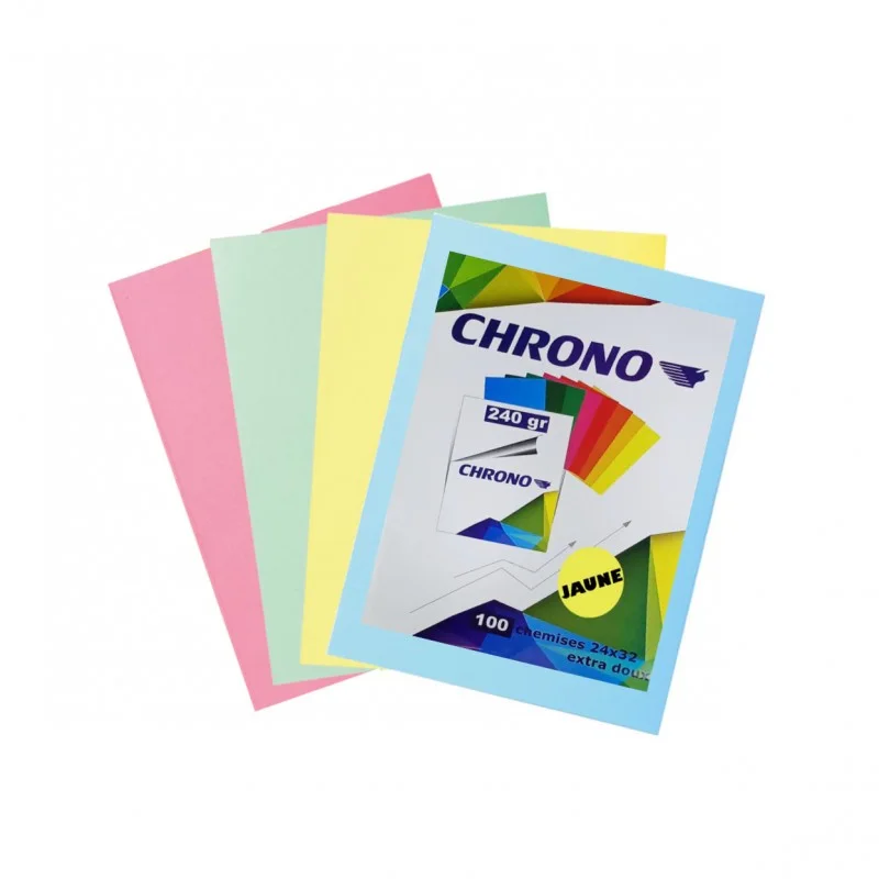 Chrono Paquet 100 Chemises cartonnés