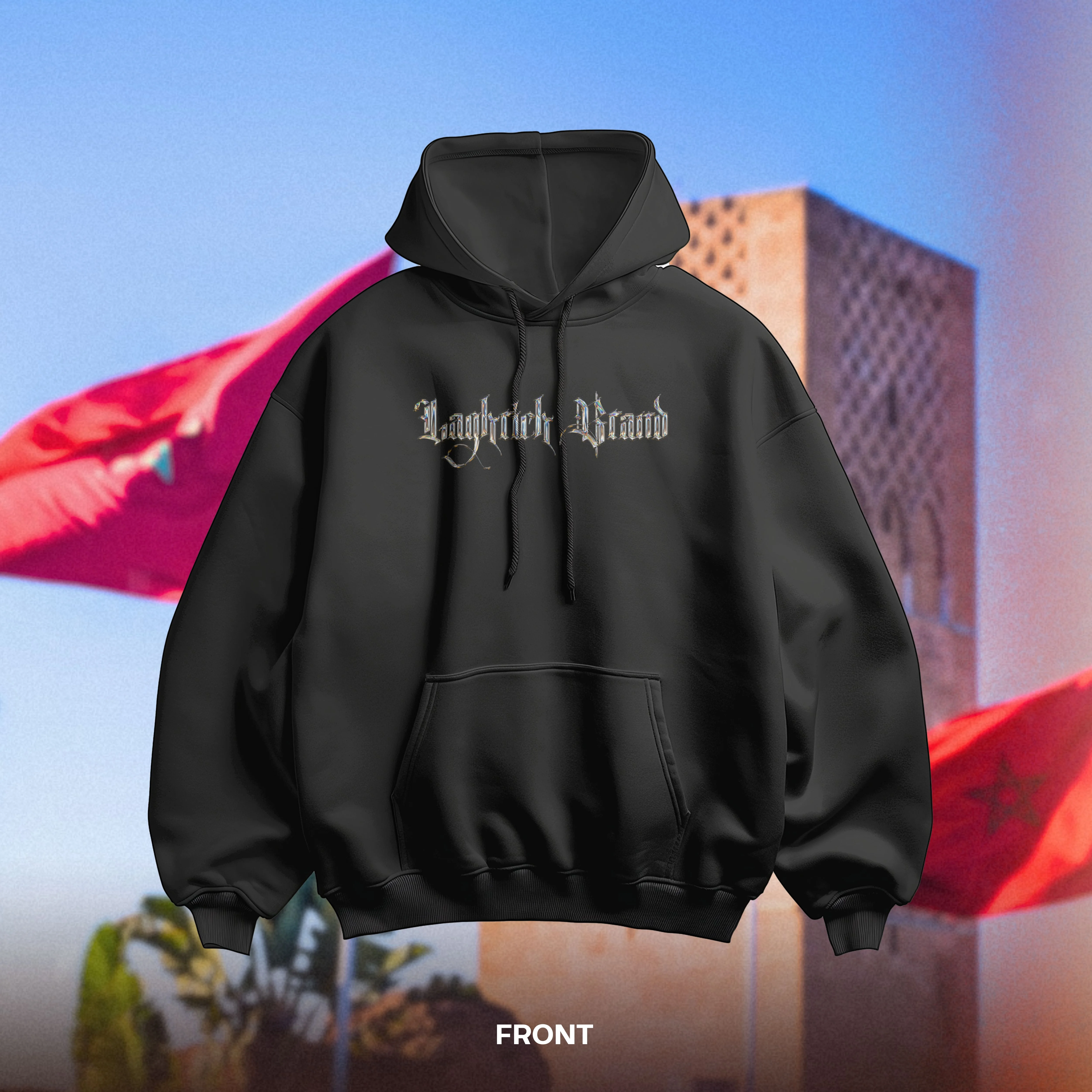 MOROCCAN CARDS — Oversized Hoodie