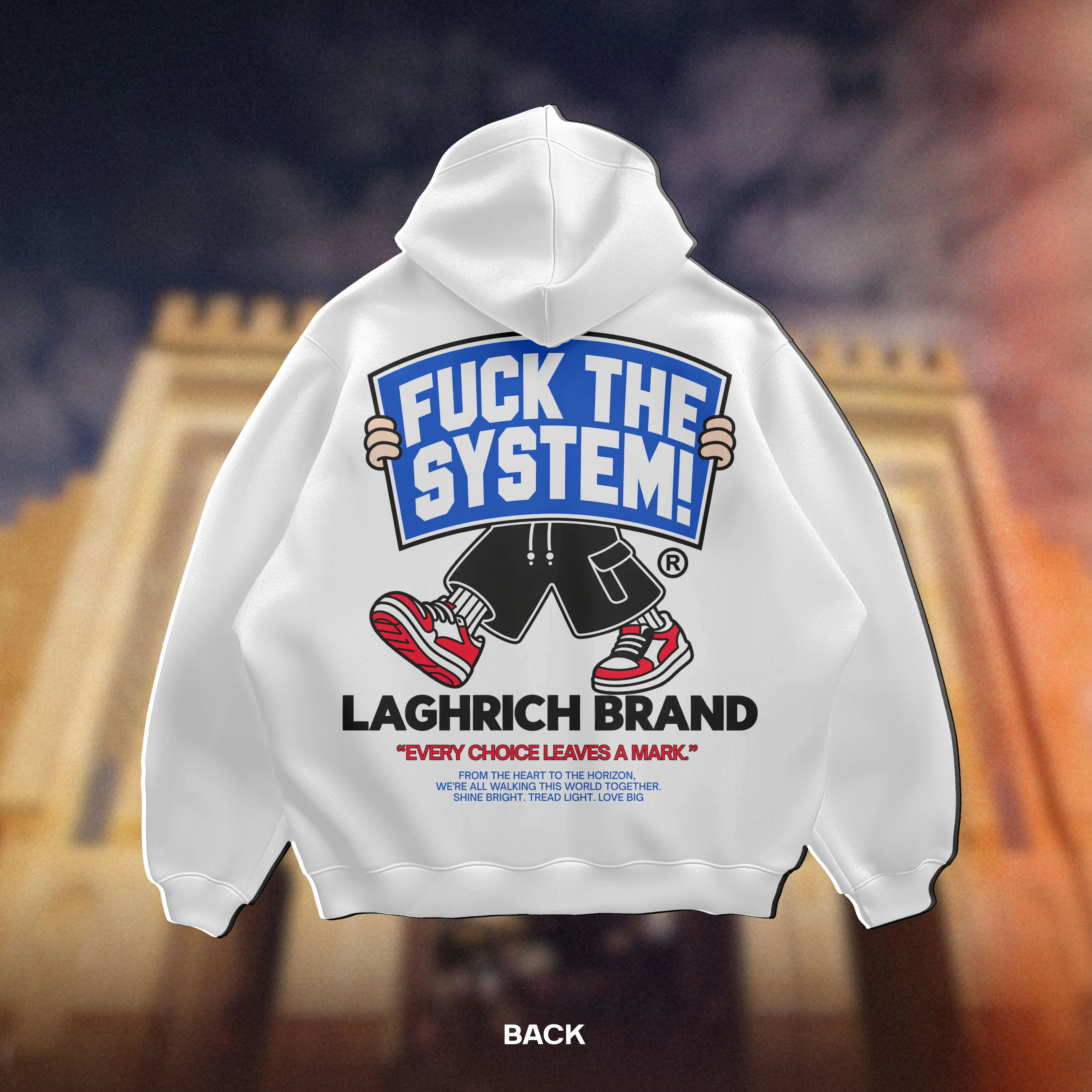 F-CK THE SYSTEM — AL IKHTIYAR Oversized Hoodie
