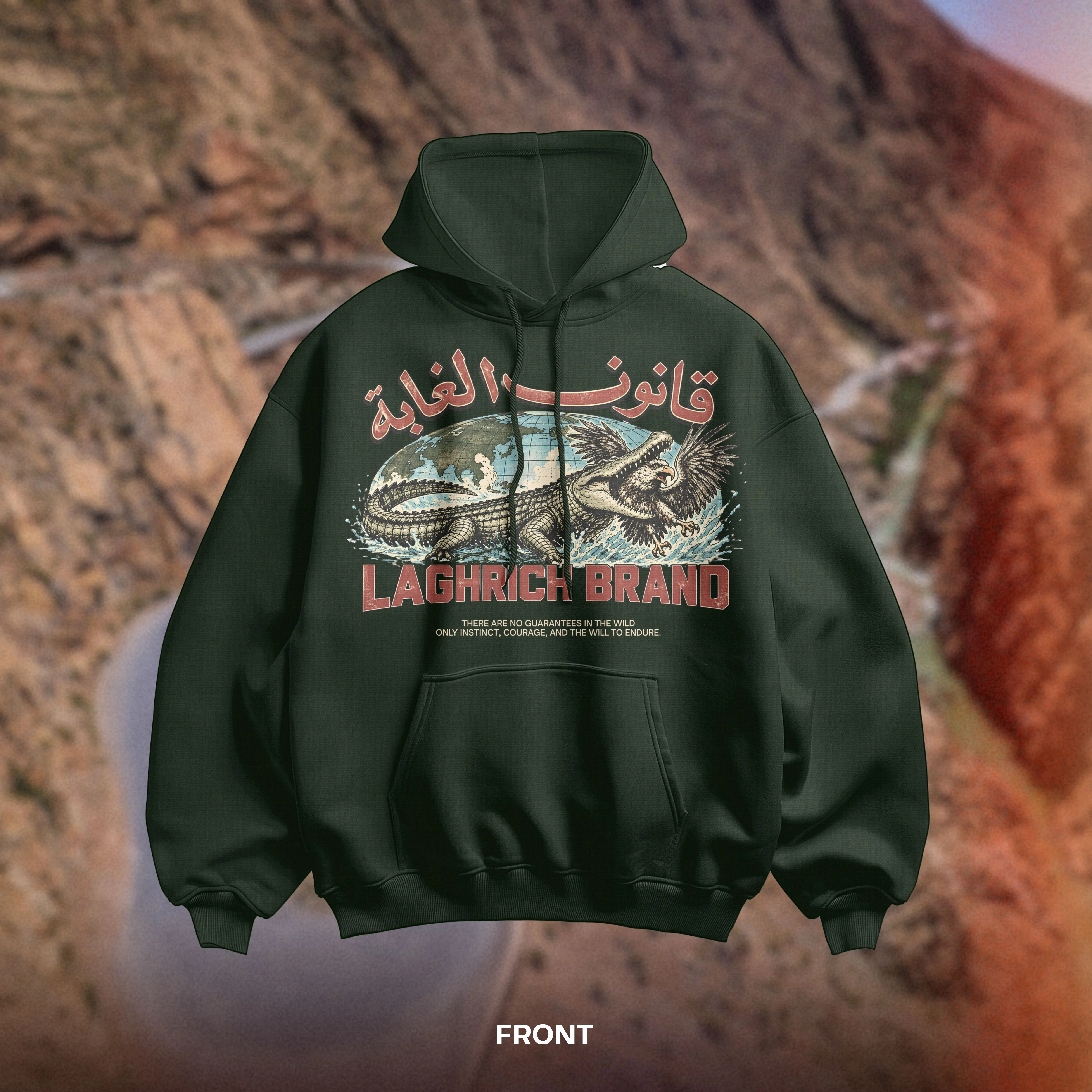 LAW OF THE JUNGLE — AL IKHTIYAR Oversized Hoodie