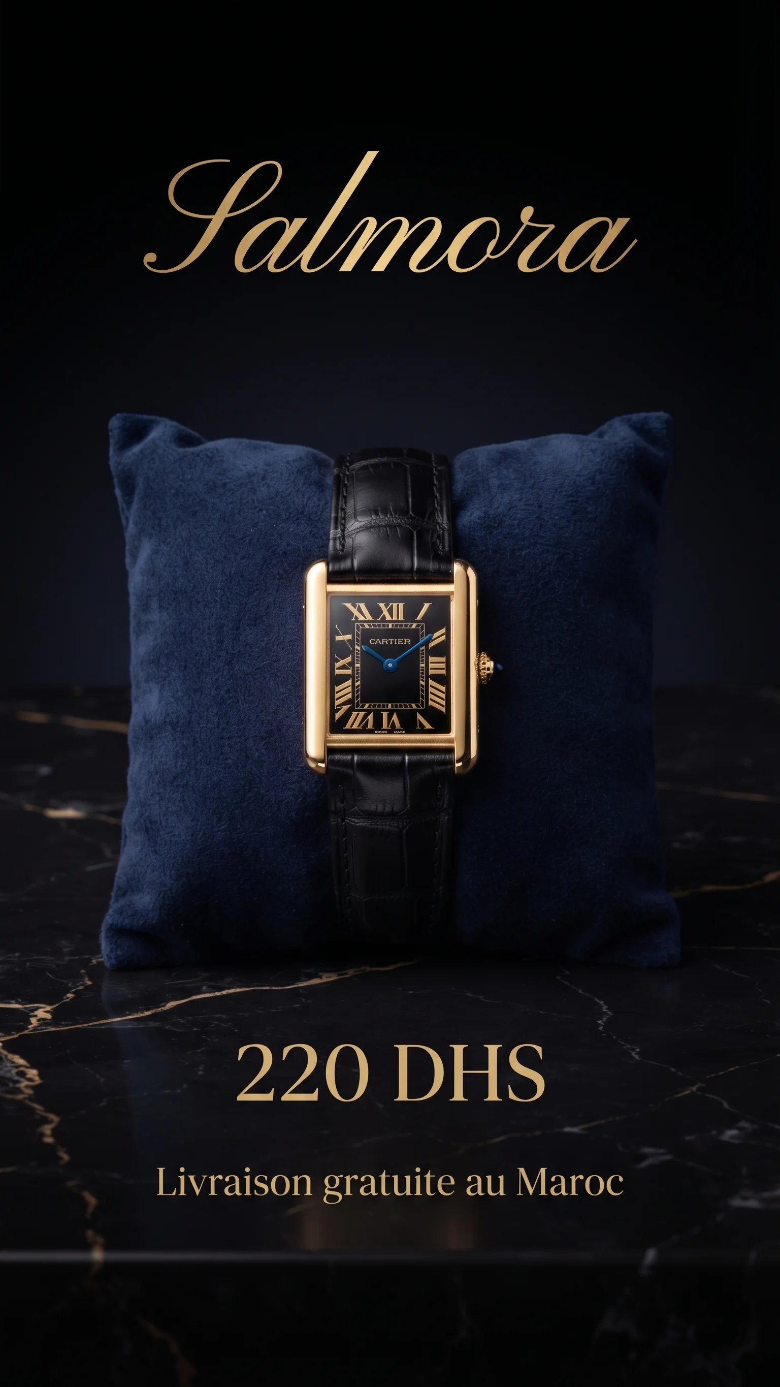 Montre Cartier Vintage Gold