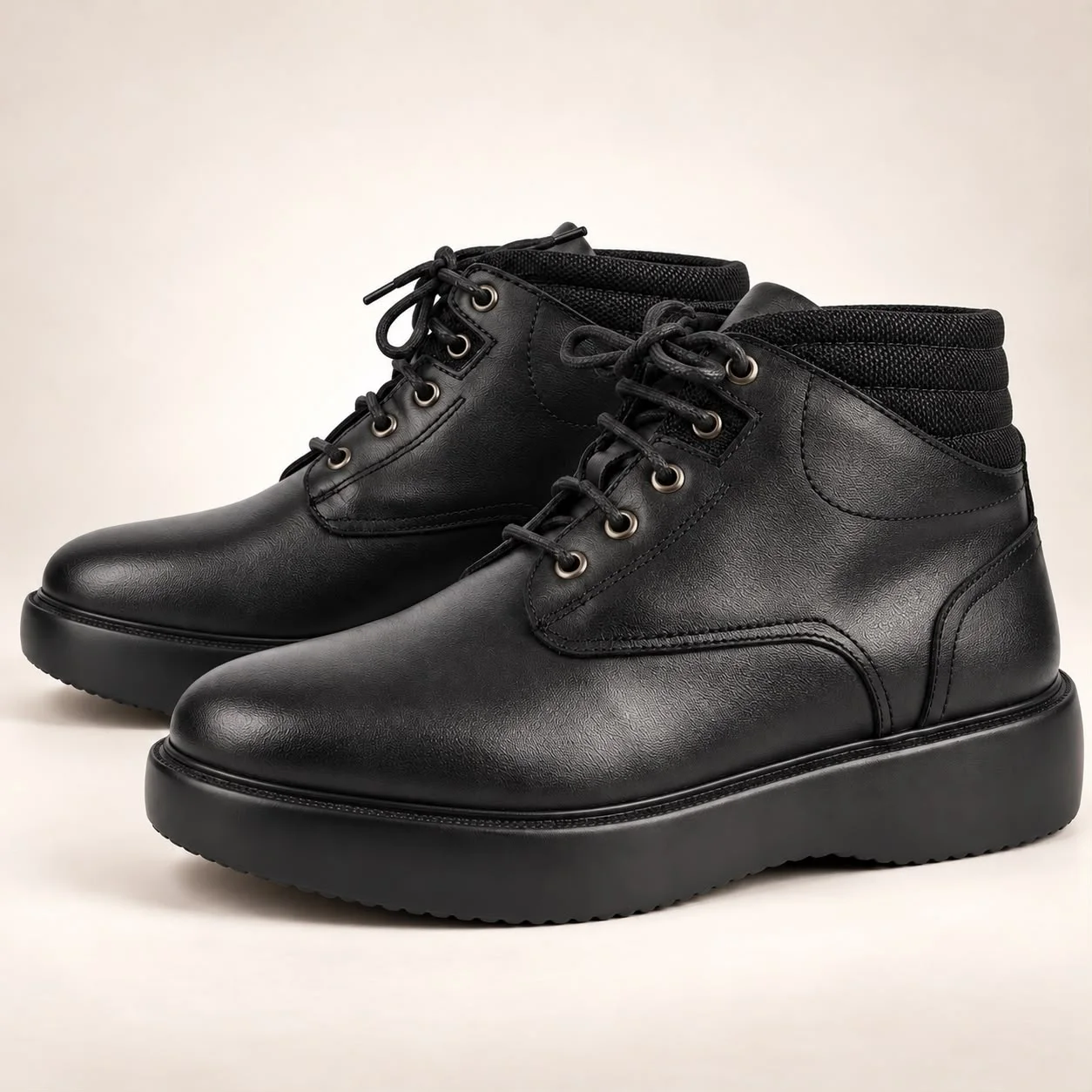 NV001 boot noir 100% cuir