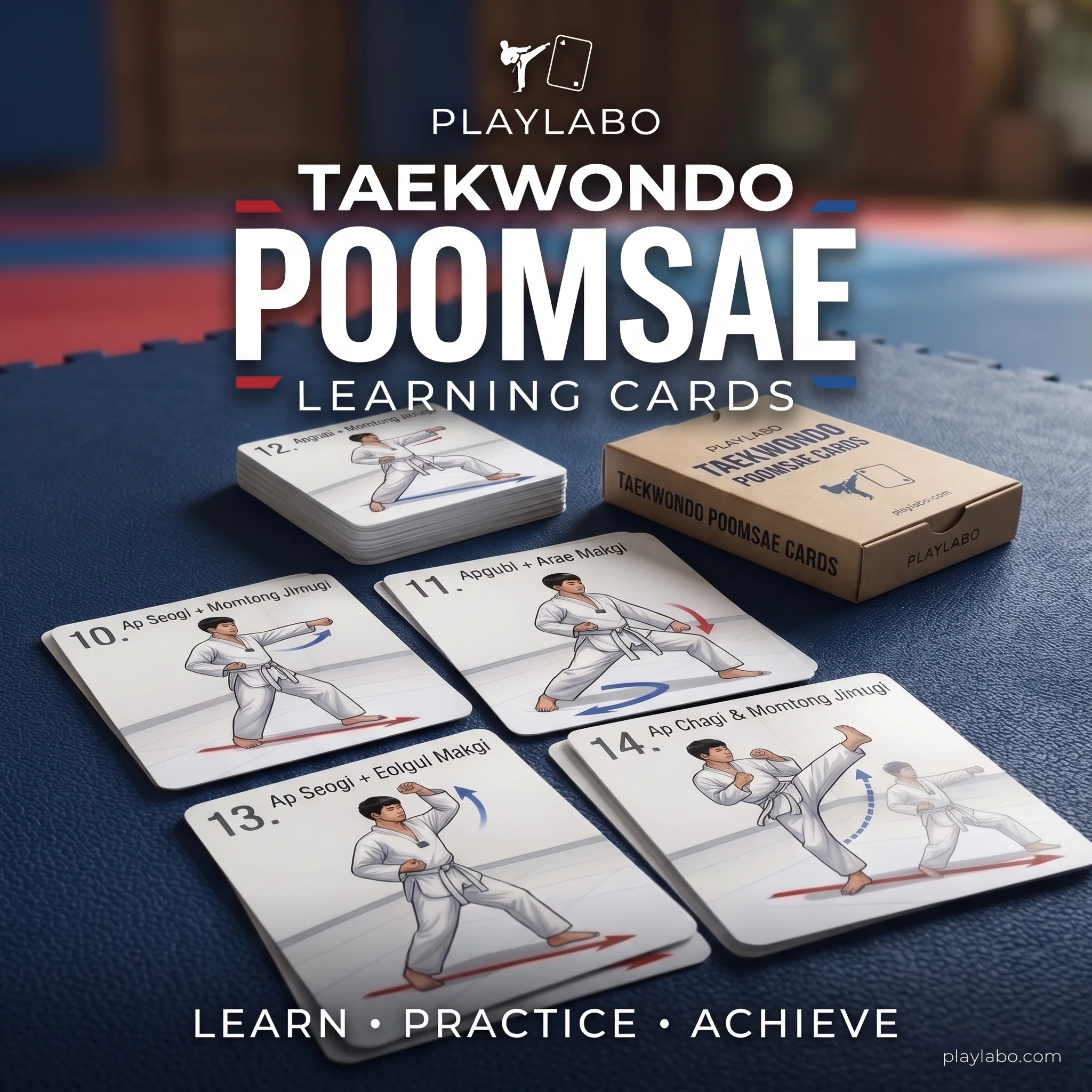 بطاقات تعليم وتعلّم البومسي Taekwondo POOMSAE
