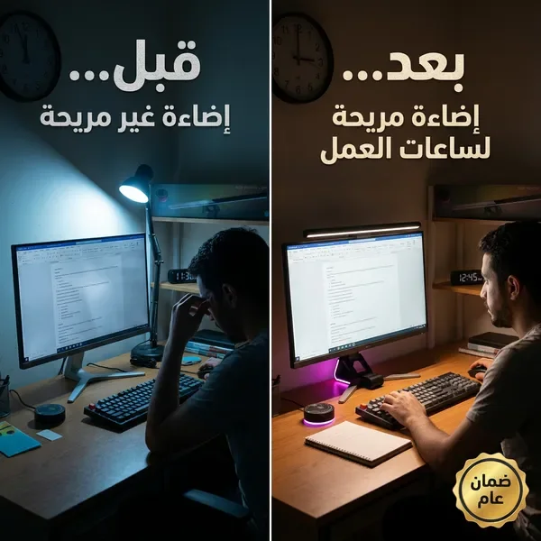 إضاءة لا بتوب ضمان عام
