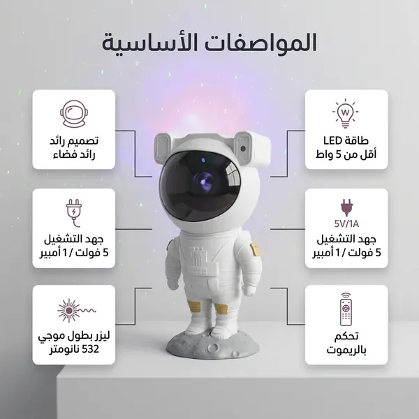 بروجيكتور النجوم والمجرة يعمل عبر USB