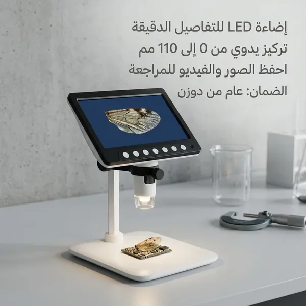 ميكرسكوب بشاشة عالى الجودة ضمان عام