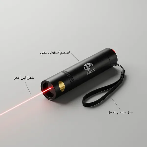 مصباح يدوي صغير بالأشعة فوق البنفسجية وليزر