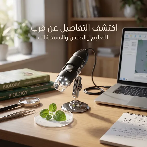 مجهر رقمي محمول عالي الدقة مكبر إلكتروني USB عام