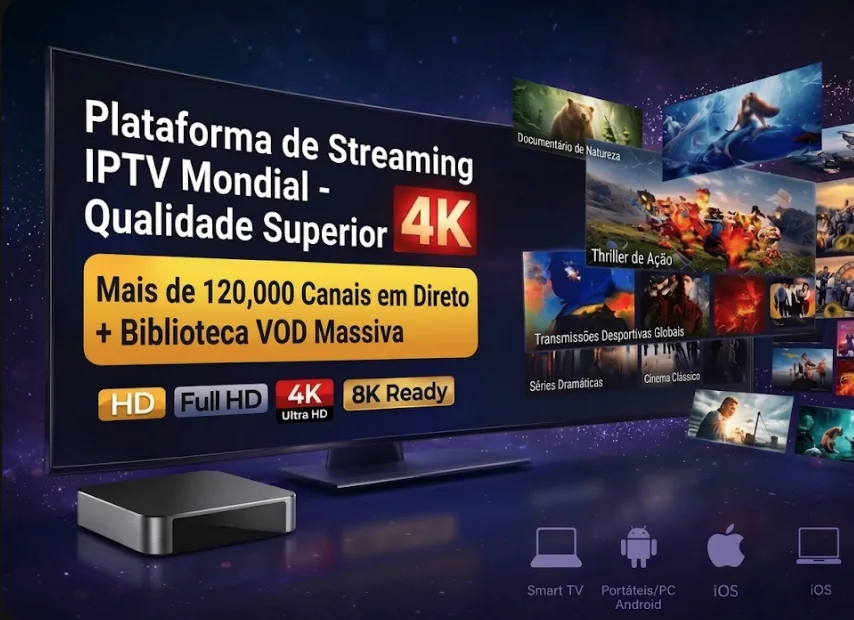Melhor Subscrição IPTV 4K Portugal Premium