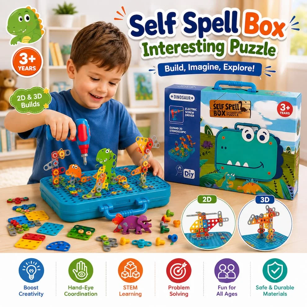 Self Spell Box Interesting Puzzle -  صندوق التعويذات الذاتية لغز شيق