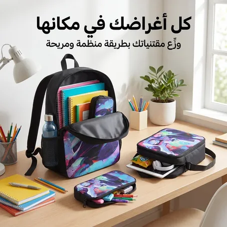 طقم حقيبة ظهر