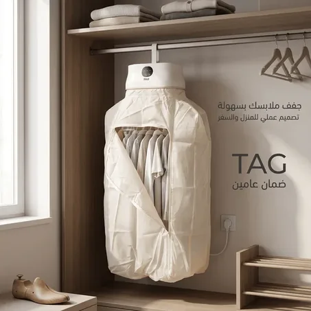 مجفف الملابس السحري 2 في 1 بضمان عامين TAG