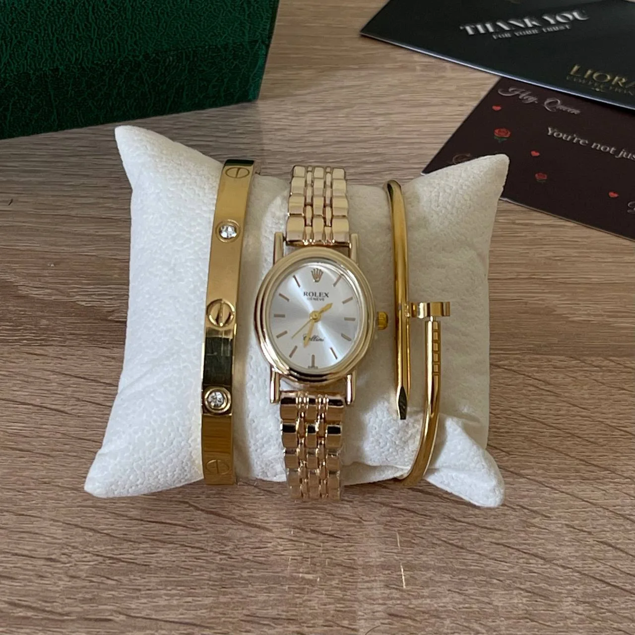 Pack Montre Rolex + 2 Bracelets Cartier