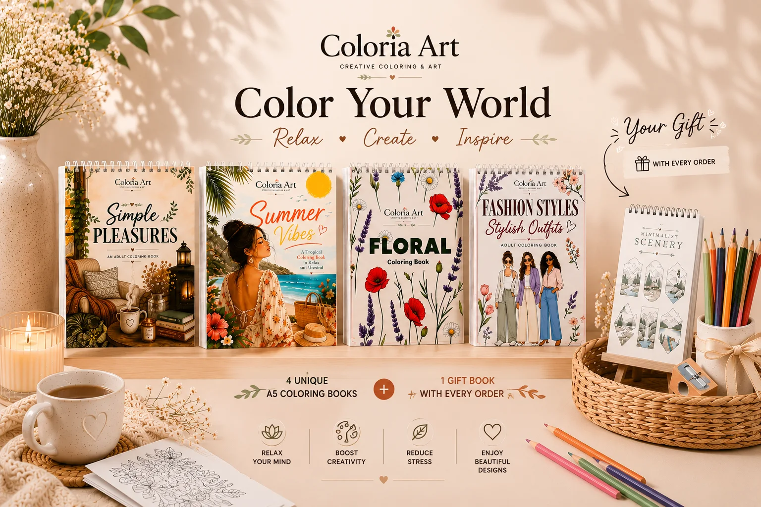 Relax. Color. Create.