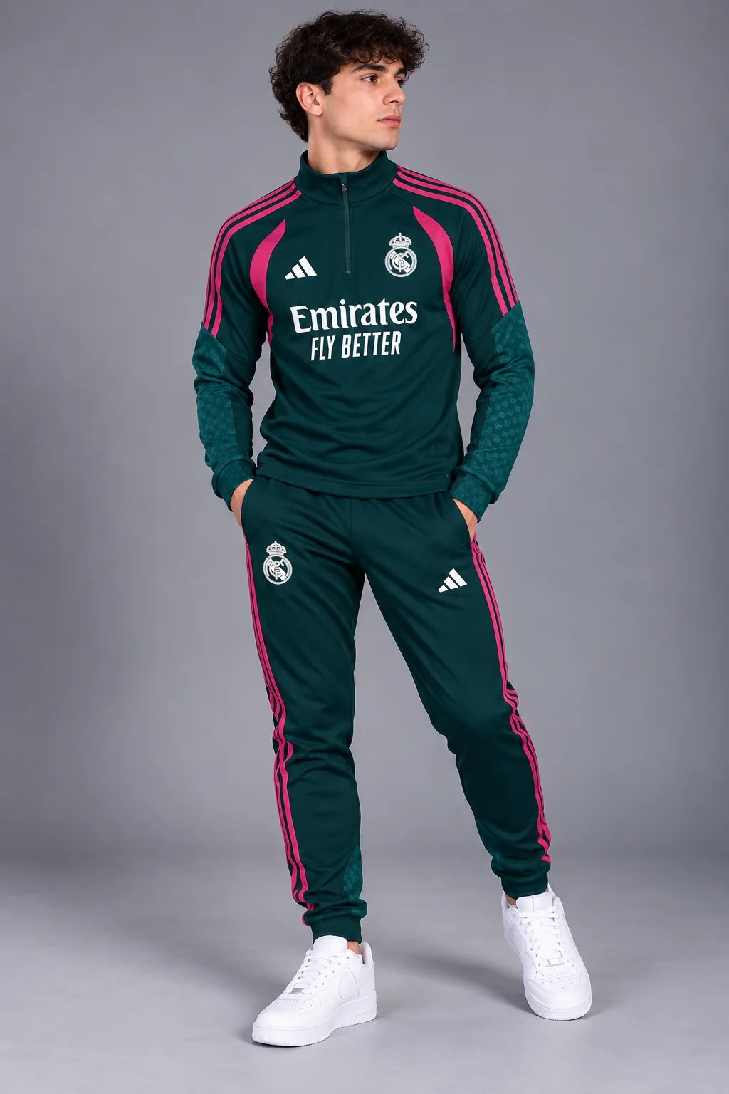 Survette Real Madrid adidas entrainement Officiel vert petrole 2027