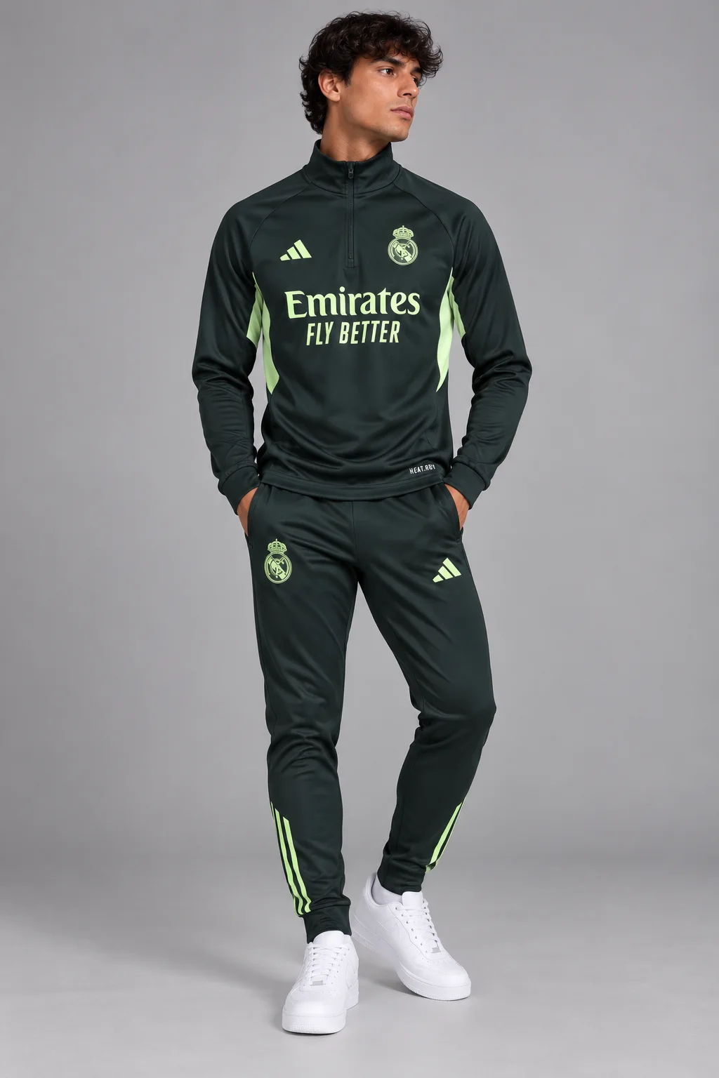 Survette Real Madrid adidas entrainement  Vert Petrole