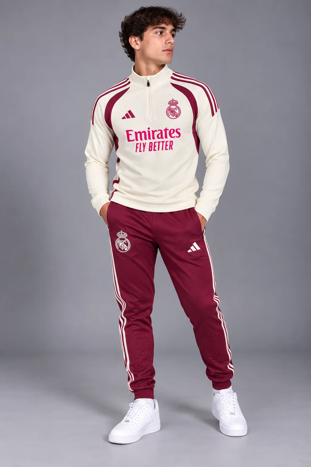 Survette Real Madrid adidas entrainement  Beige 2027