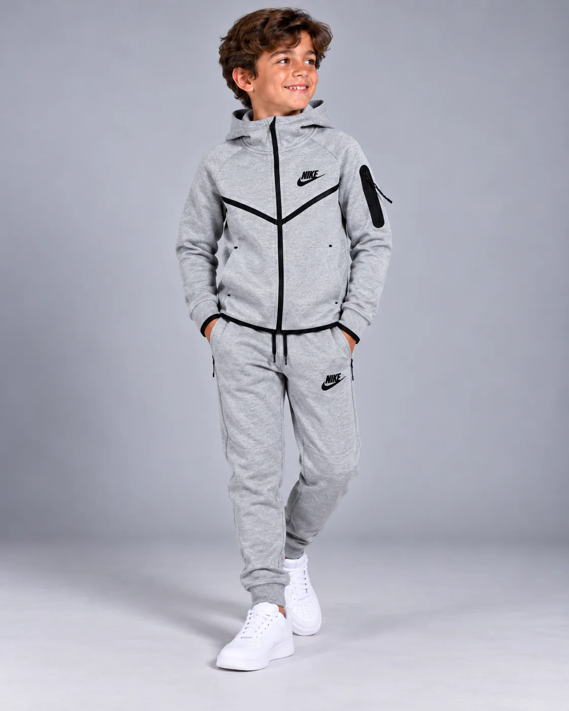 Ensemble Nike Teck Enfant Gris 26-27