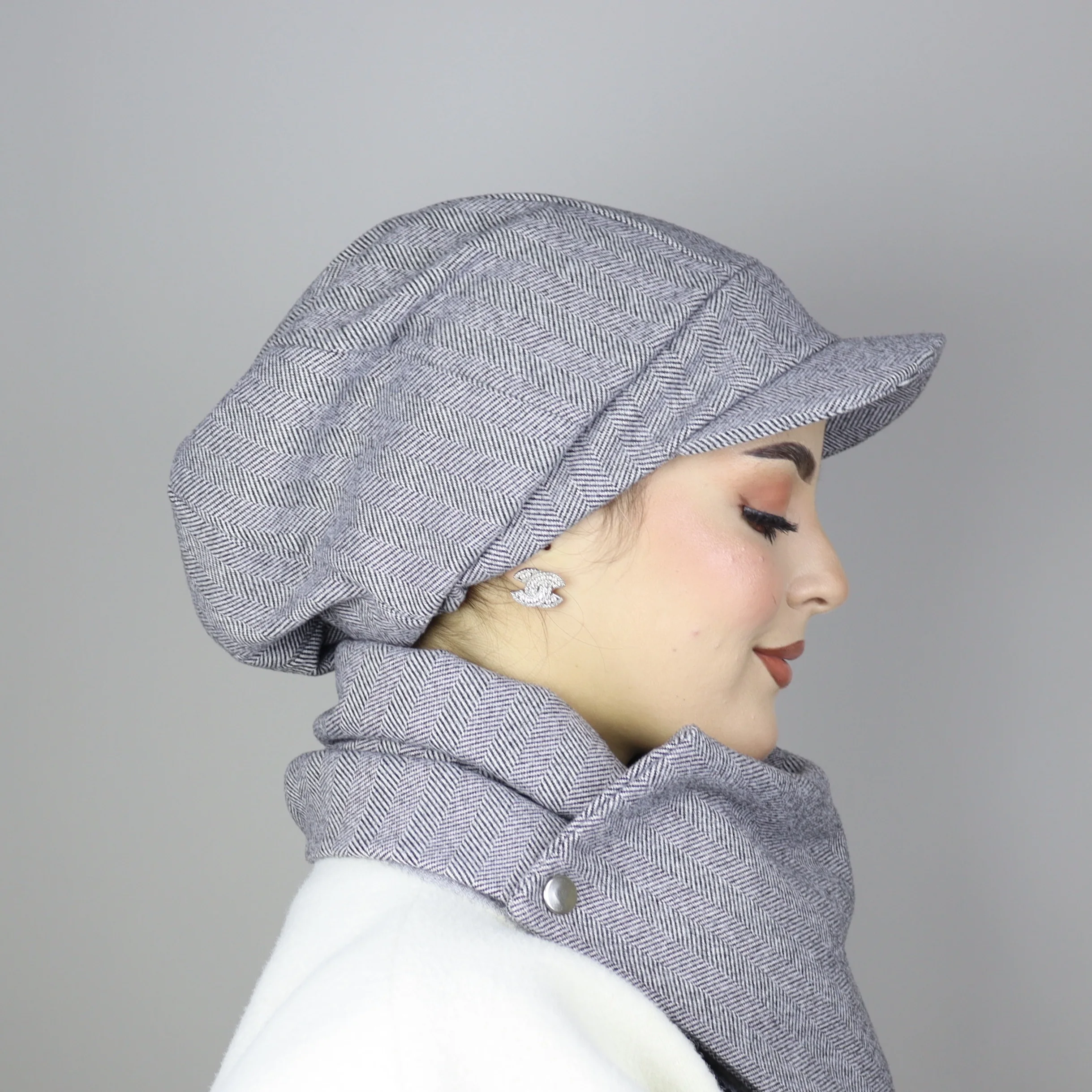 Béret Casquette en laine Ajustable – Mini ou Maxi