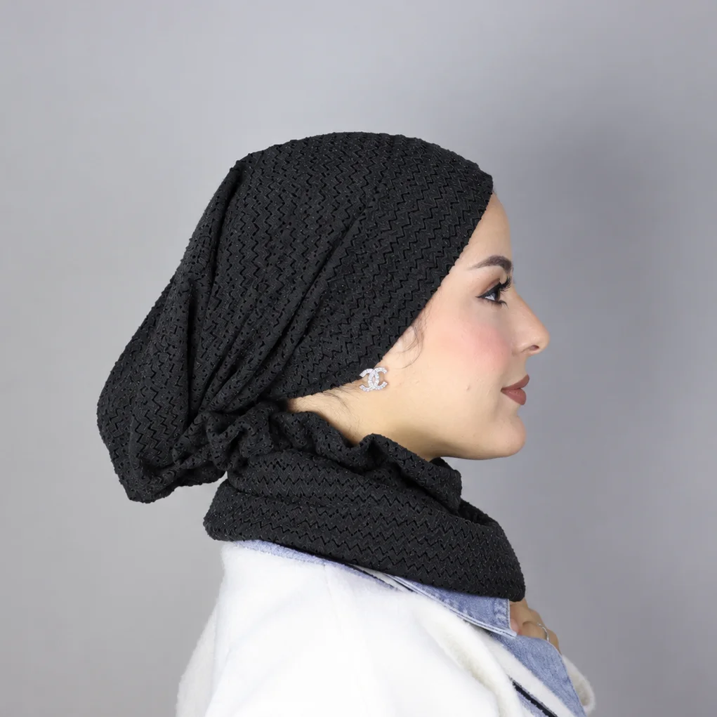 Turban Féminité – Turban Femme Hiver en Tricot Doublé Coton