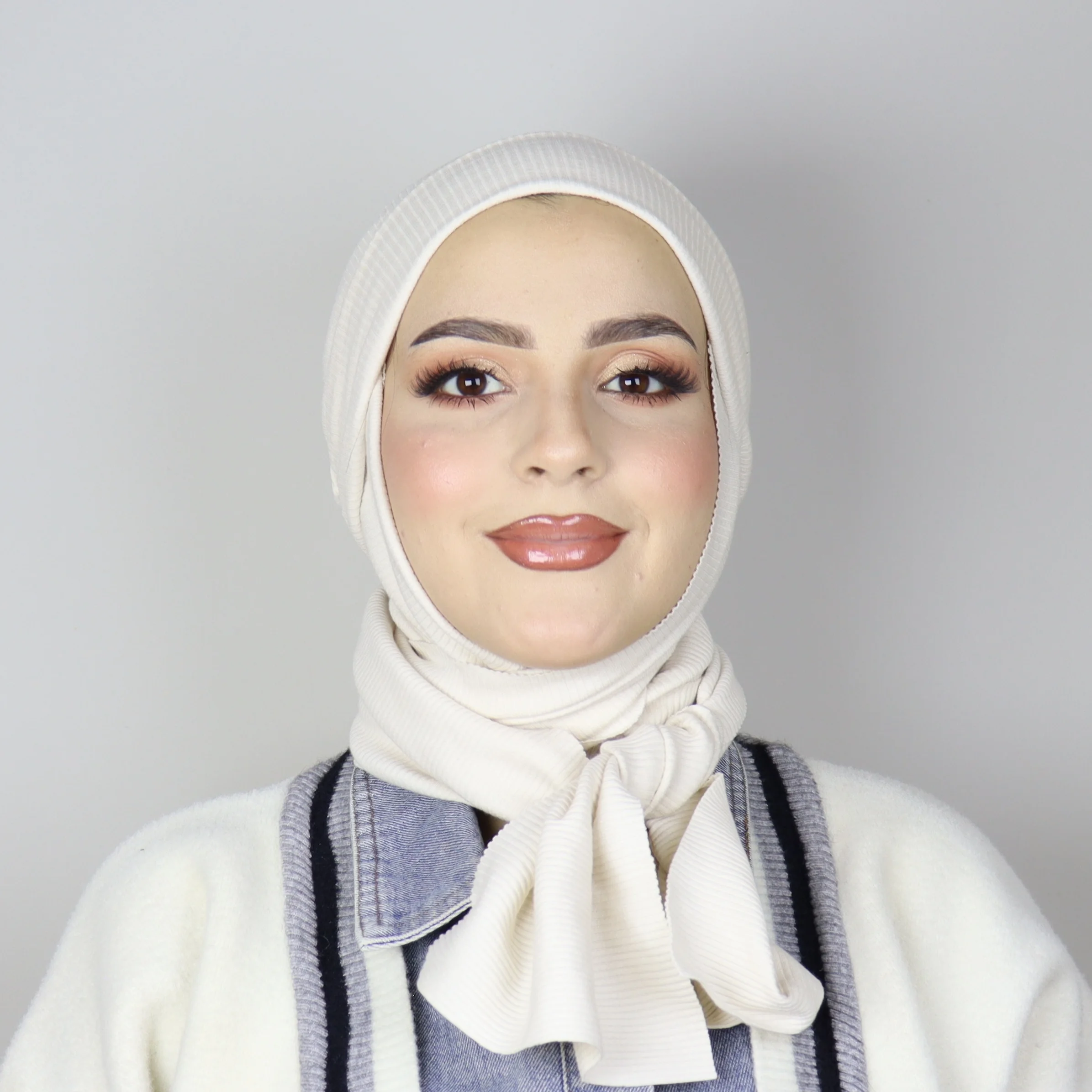 Turban Châle Coton Côtelé Ajustable - Confort Hivernal & Respirant