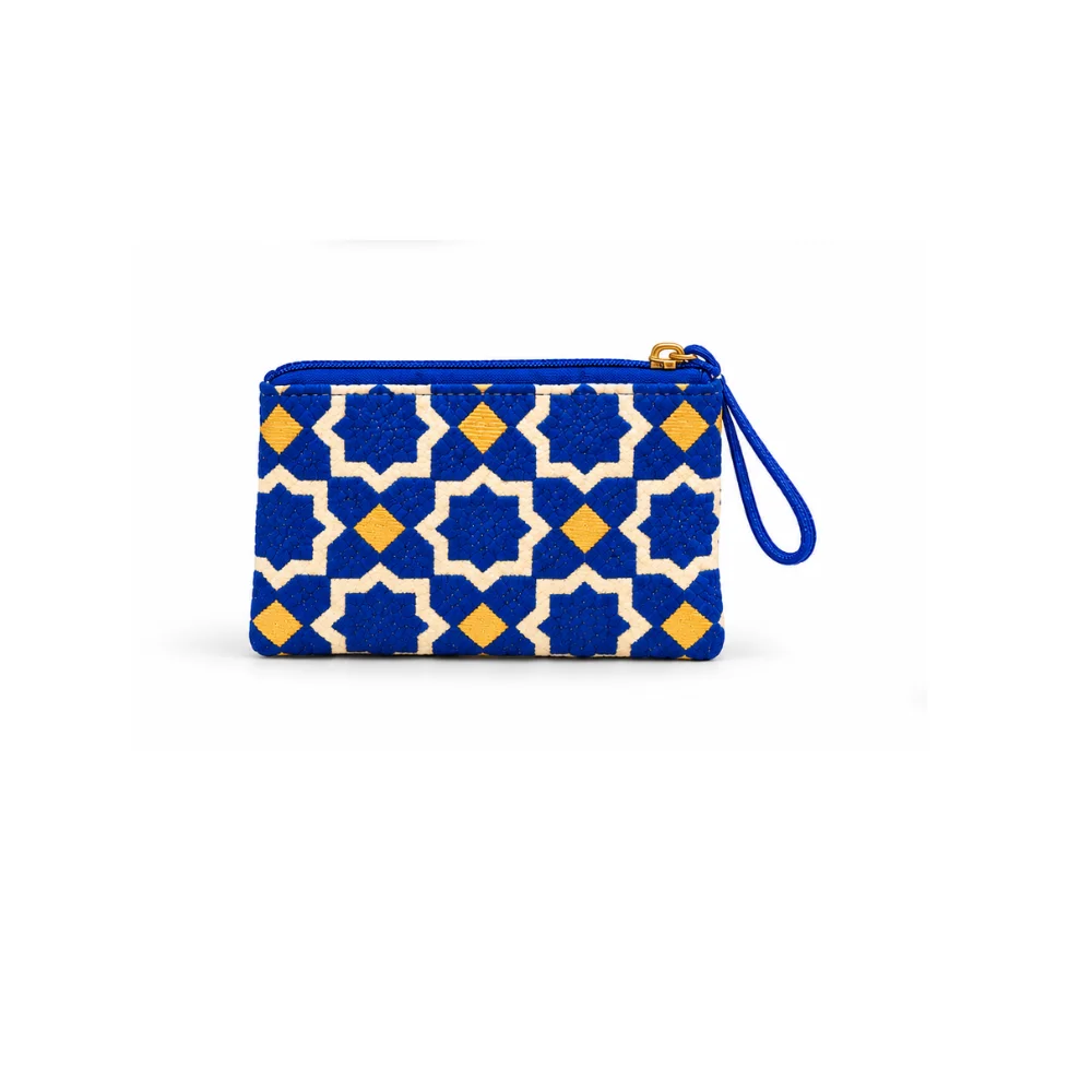 Pochette piccola TRIO ZELLIGE blu