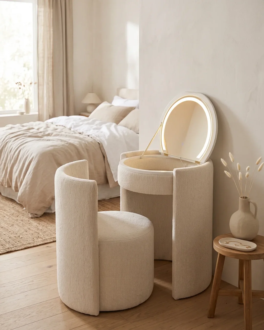Table de maquillage avec miroir COZIANA™