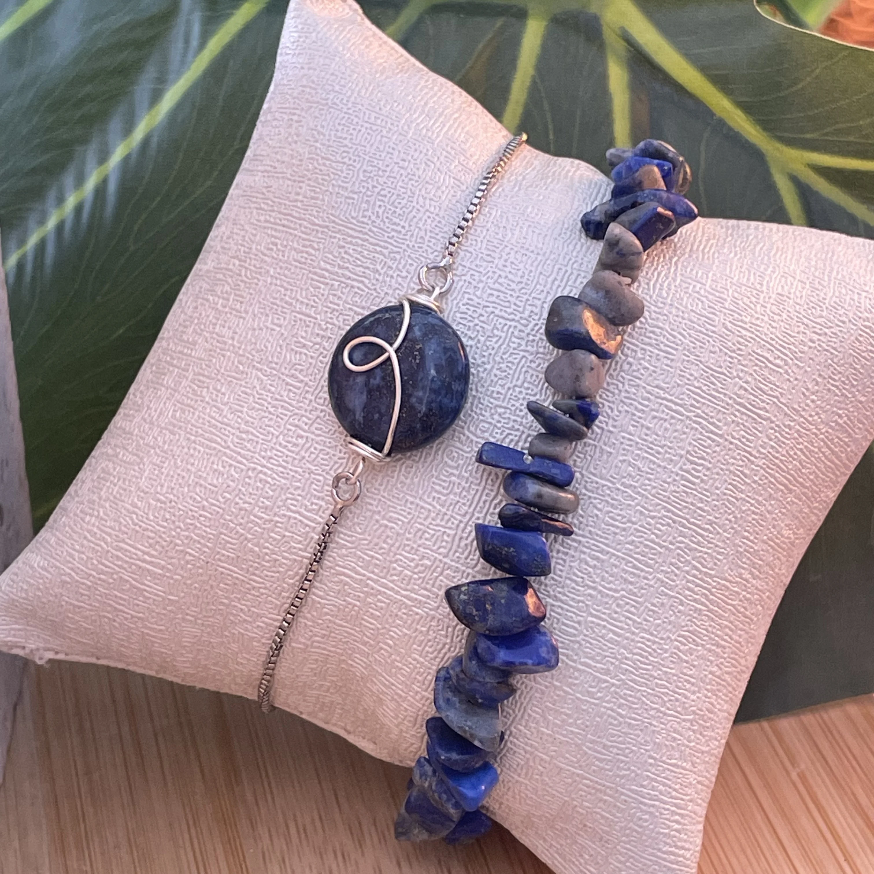 Duo lapis lazuli en acier
