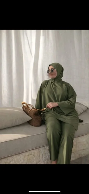 بوركيني محجبات مع الفولار