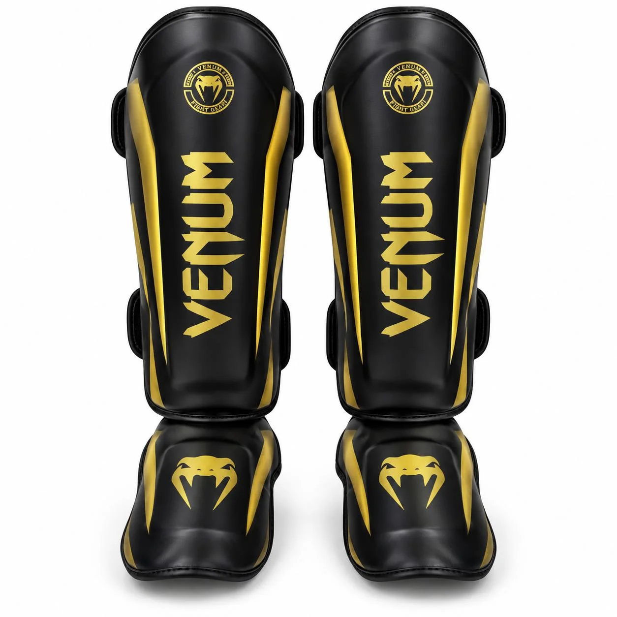 Protège-tibias et pieds de kickboxing Venum Elite