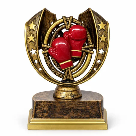 Trophée de Boxe Gants Rouges