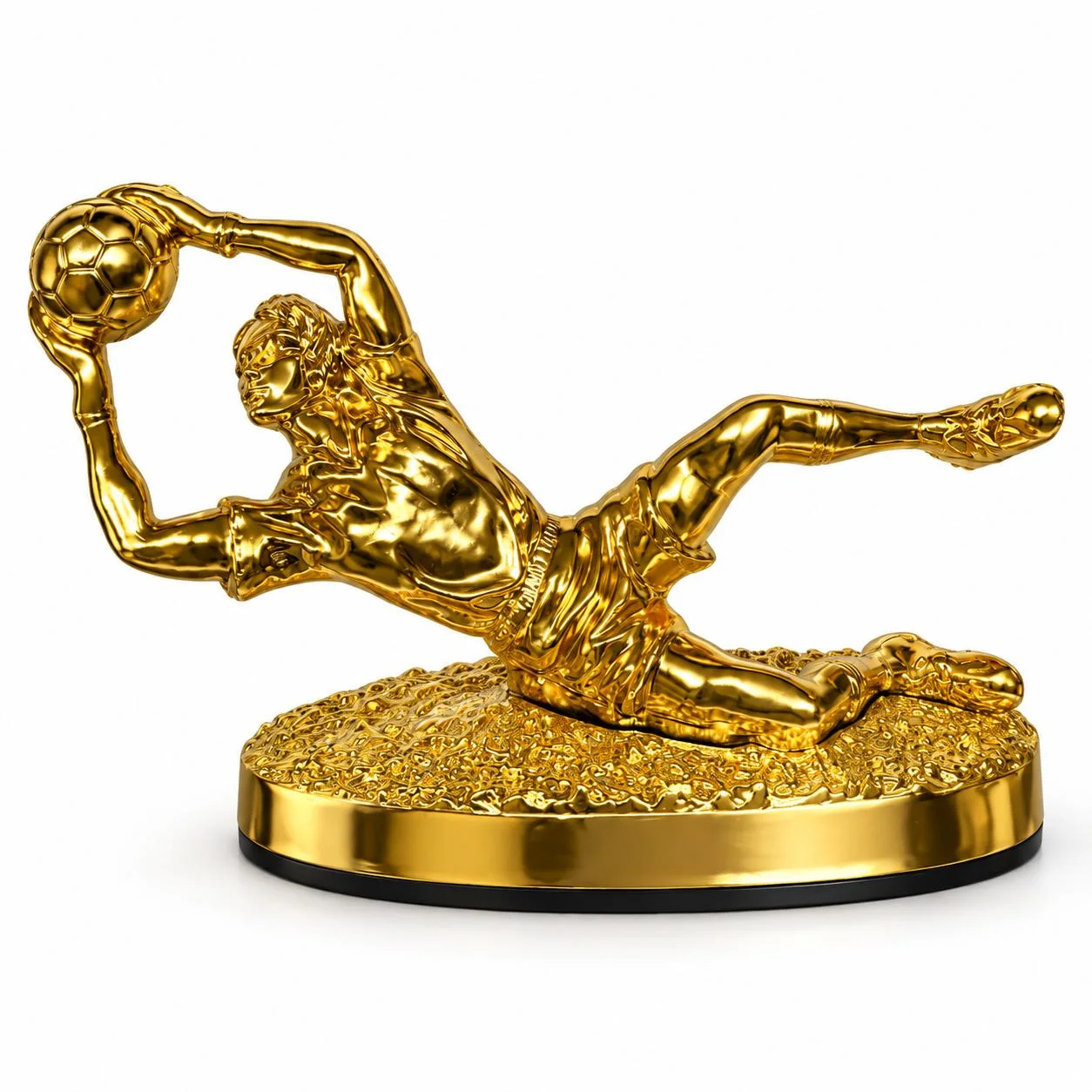 Trophée de Gardien de But de Football Doré