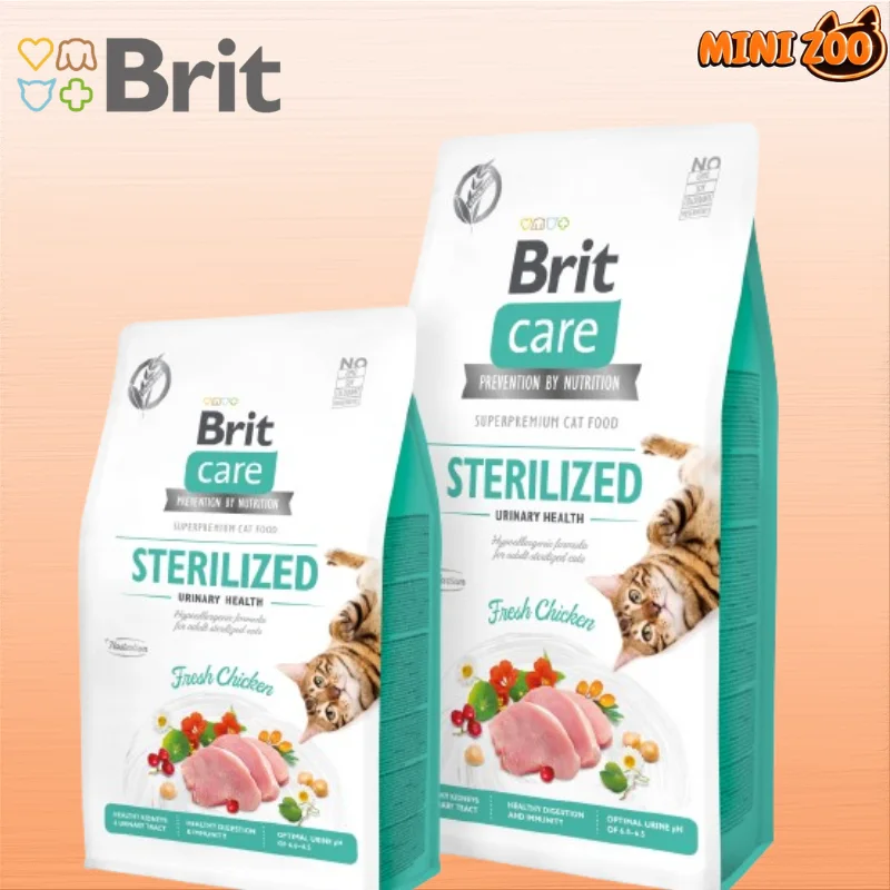 croquettes, Brit Care Cat Grain-Free Stérilisé Urinary Health 2kg