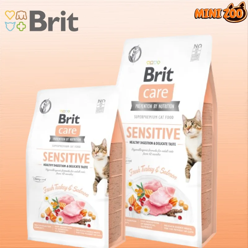 croquettes, Brit care _ chat sensible et exigent sans céréales 2Kg