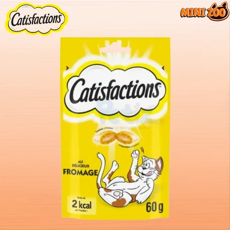Friandises, CATISFACTIONS  riche en fromage – Pour Chat et Chaton (60 g)