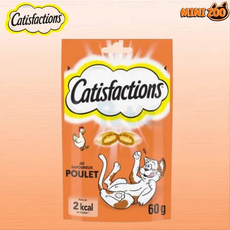 Friandises, CATISFACTIONS  Poulet – Pour Chat et Chaton (60 g)