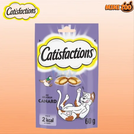 Friandises, CATISFACTIONS  Canard – Pour Chat et Chaton (60 g)
