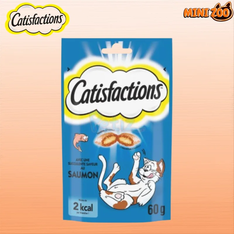 Friandises, CATISFACTIONS  saumon – Pour Chat et Chaton (60 g)