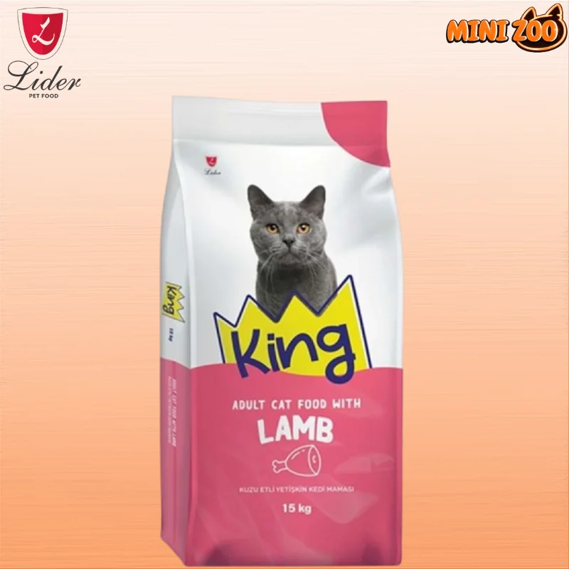 Croquettes, King Chat Adulte Agneau et Riz 15kg إمكانية البيع بالتقسيط 1kg = 25dh