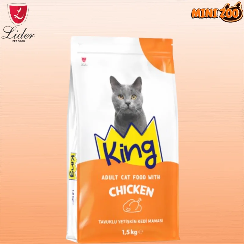 Croquettes, King Chat Adulte Poulet 15kg إمكانية البيع بالتقسيط 1kg = 35dh