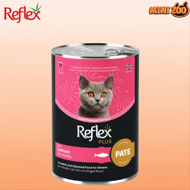 Reflex, pâté Plus au Saumon pour Chatons 395g