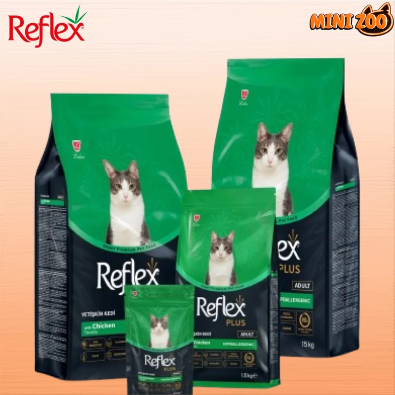 Croquettes, Reflex  Plus Adult Cat Poulet 15kg  إمكانية البيع بالتقسيط 1kg = 40dh