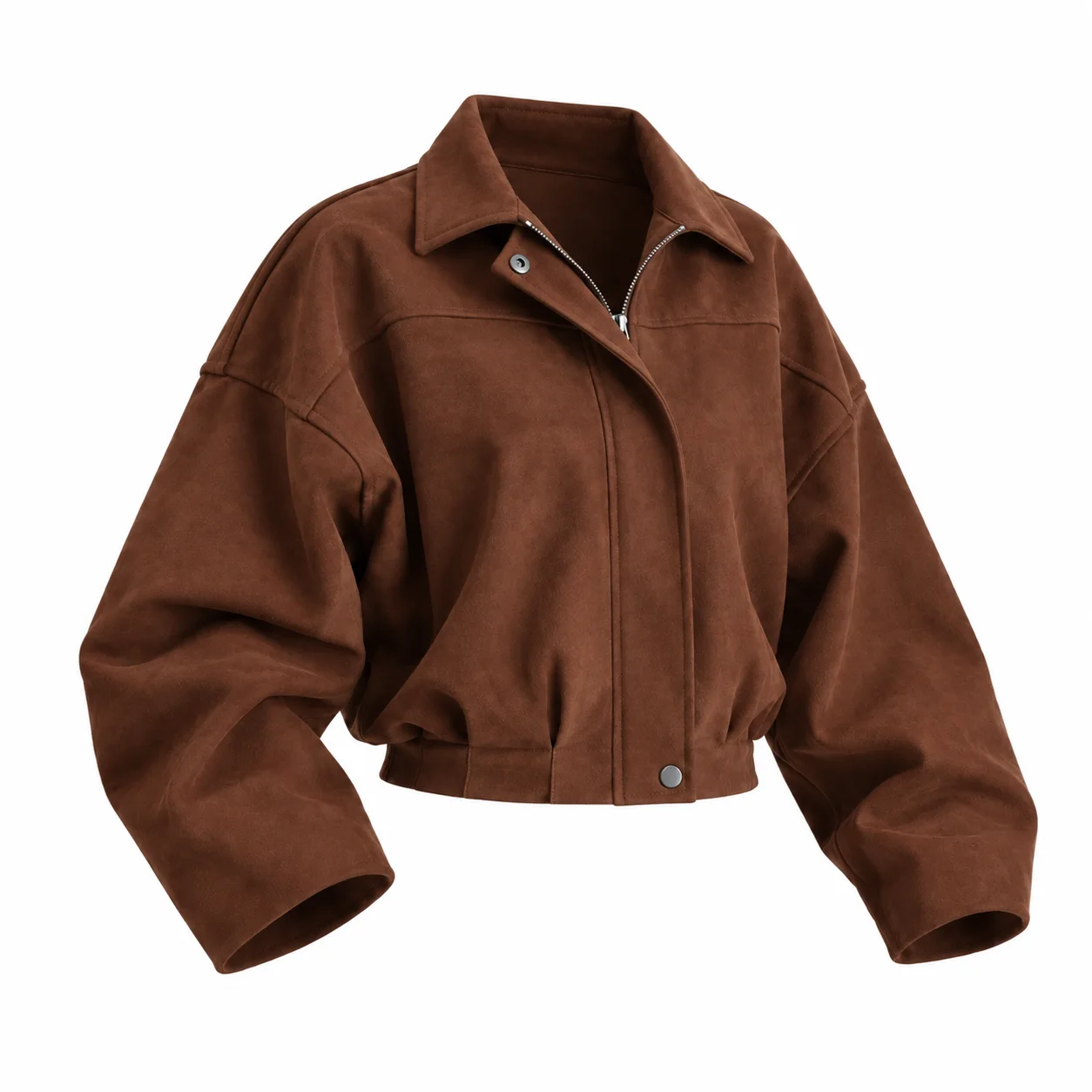 Blouson Oversize Effet Daim