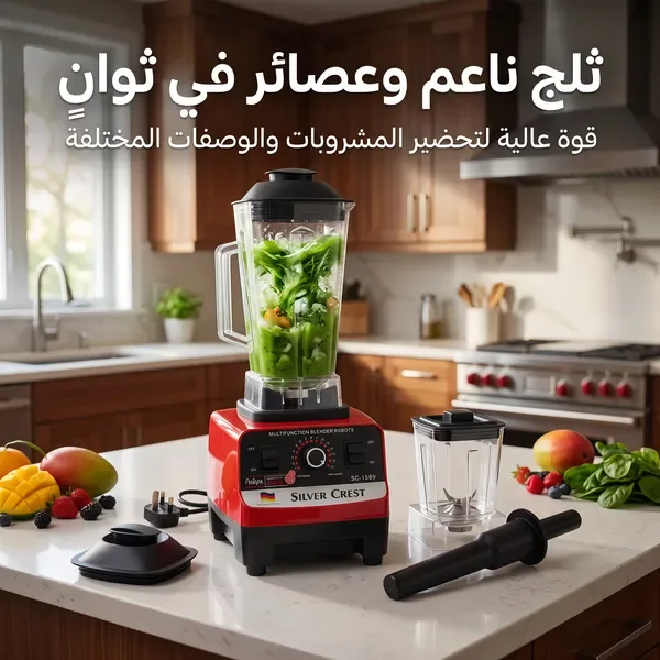 • الخلاط الألماني الأصلي مع مطحنة بضمان  سنتين