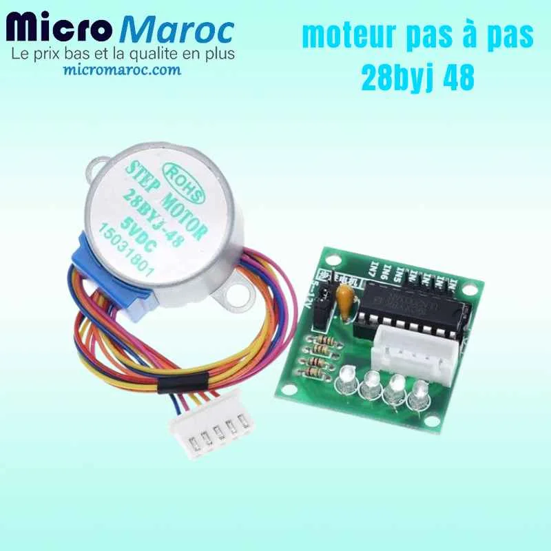 Moteur pas-à-pas 28BYJ-48 5V avec module ULN2003 pour Arduino
