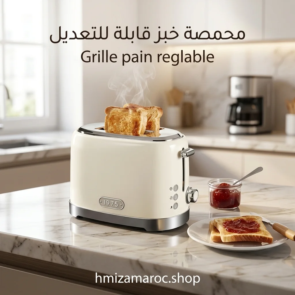 🔥 محمصة خبز قابلة للتعديل – Grille-Pain Réglable Électrique