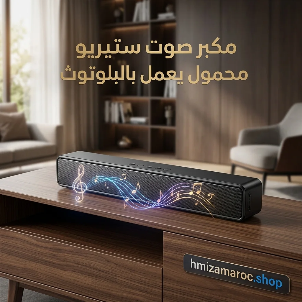 🎵 مكبر صوت ستيريو محمول بالبلوتوث – Enceinte Bluetooth Portable Sans Fil
