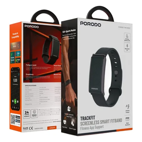 Porodo Trackfit Screenless Smart Fitband with Fitness App Support - Green