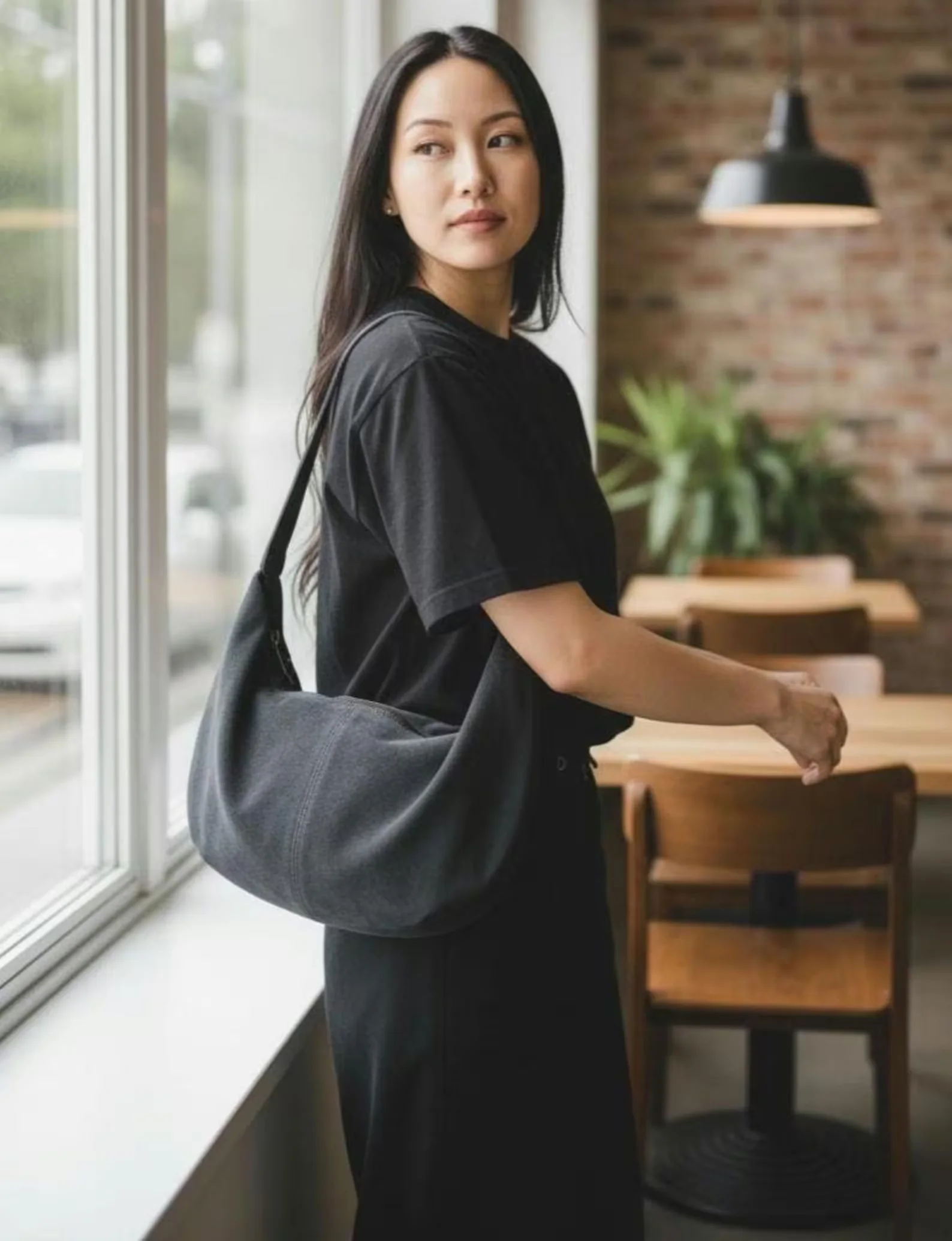 Sac bandoulière en daim